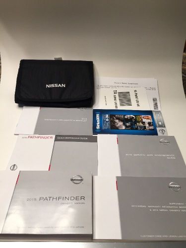 2015 nissan pathfinder owners manual like new condition w/ case &amp; free fast ship