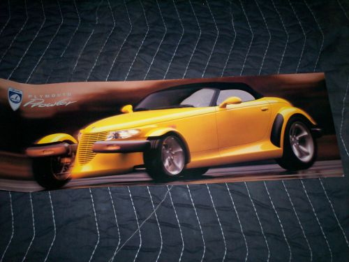 Plymouth prowler sales brochure/ fold out  poster   look!