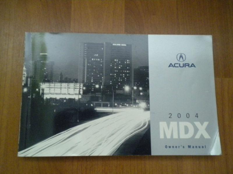 2004 acura mdx owners manual set