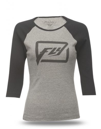 Fly racing casual grey/black womens code t-shirt 2017