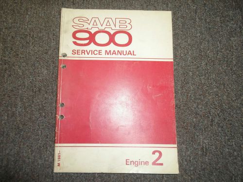 1981 saab 900 engine 2 service repair shop manual factory oem book 81 dealership