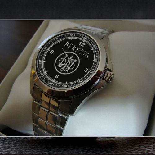 Rare item ! beretta firearms sport metal watch