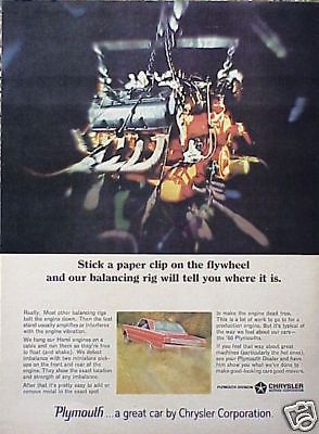 1966 66 plymouth hemi motor engine original vintage ad c my store  5+= free ship