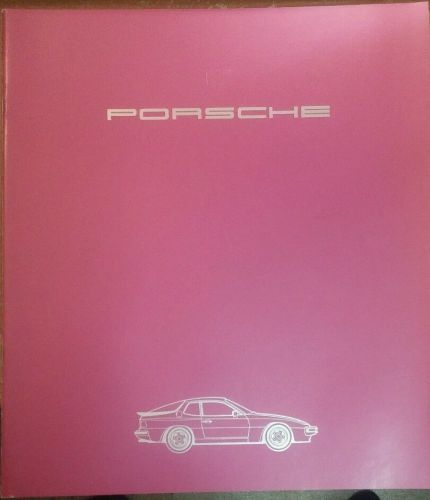 1984 porsche 944 dealer prestige sales brochure lnterior/paint options original