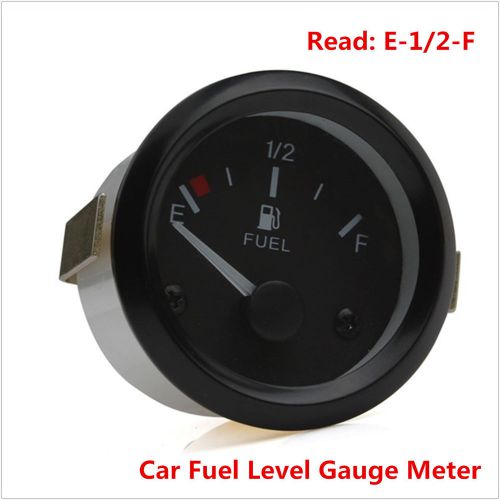Universal 2&#034; 52mm car fuel level gauge meter with fuel sensor e-1/2-f pointer