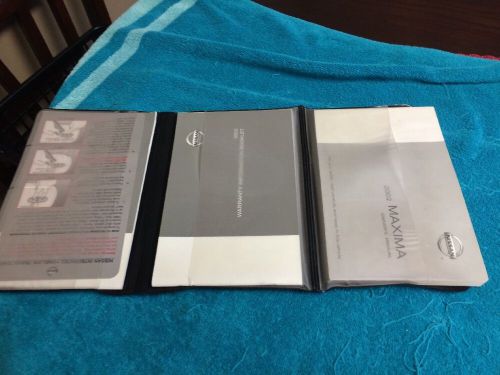 2002 nissan maxima owner&#039;s owners manual guide books literature