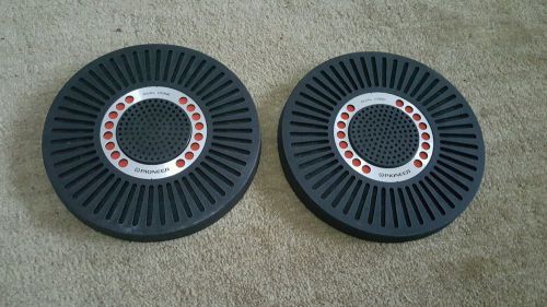 2 pioneer dual-cone speaker grill covers mesh circular 6.5&#034;