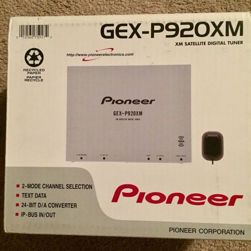 Pioneer gex-p920xm xm satellite radio sirius xm tuner complete!
