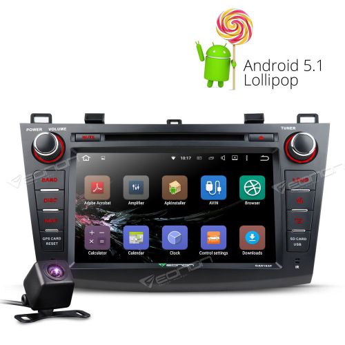 Android 5.1 car dvd player stereo navi for mazda 3 10-13 a free shipping &amp; cam+