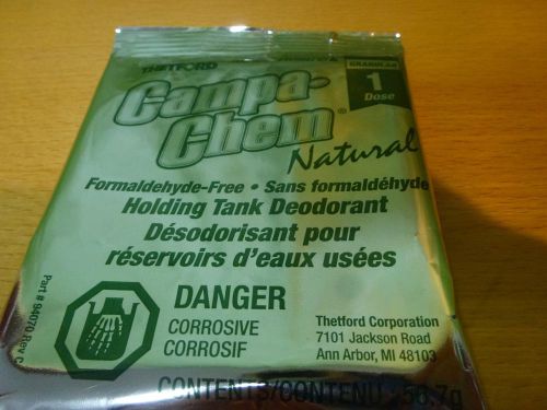 Bulk pack of 46 - thetford campa-chem natural dry holding tank deodorant 2 oz
