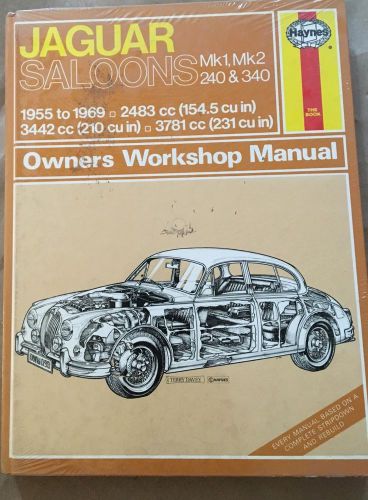 New haynes owners workshop repair manual hardcover jaguar saloons 1955-69