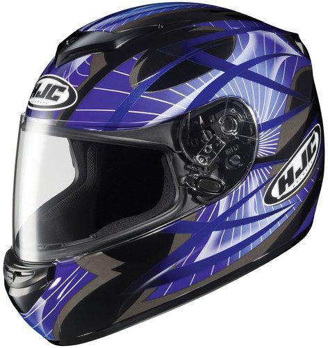 Hjc cs-r2 storm blue/black/silver full-face motorcycle helmet size xsmall