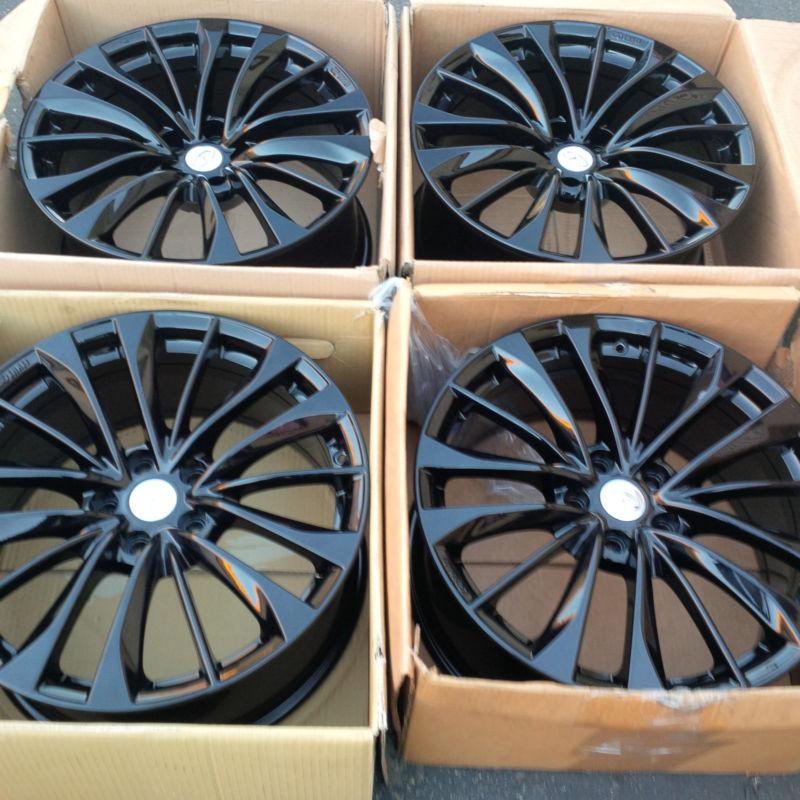 19''  infiniti g37s g37 g35 m35 m45 black powdercoat oem wheels rims 2003-2013