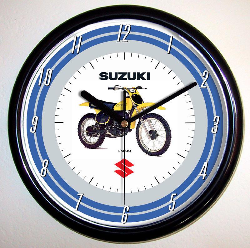 Suzuki rm100  motorcycle wall clock 1978 1977 1979 rm-100