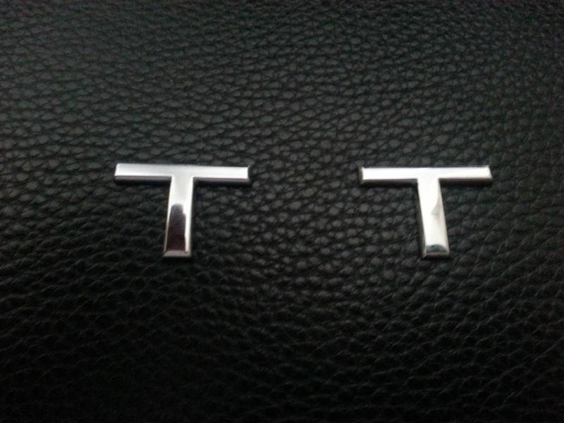 Audi "t" emblem 3.0t s4 chrome
