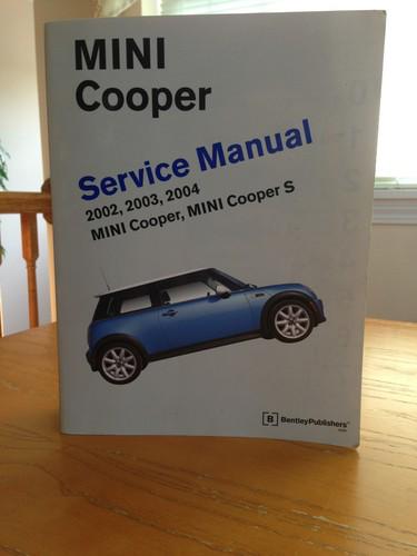 Bentley service manual bmw mini cooper and s, 2002 - 2004