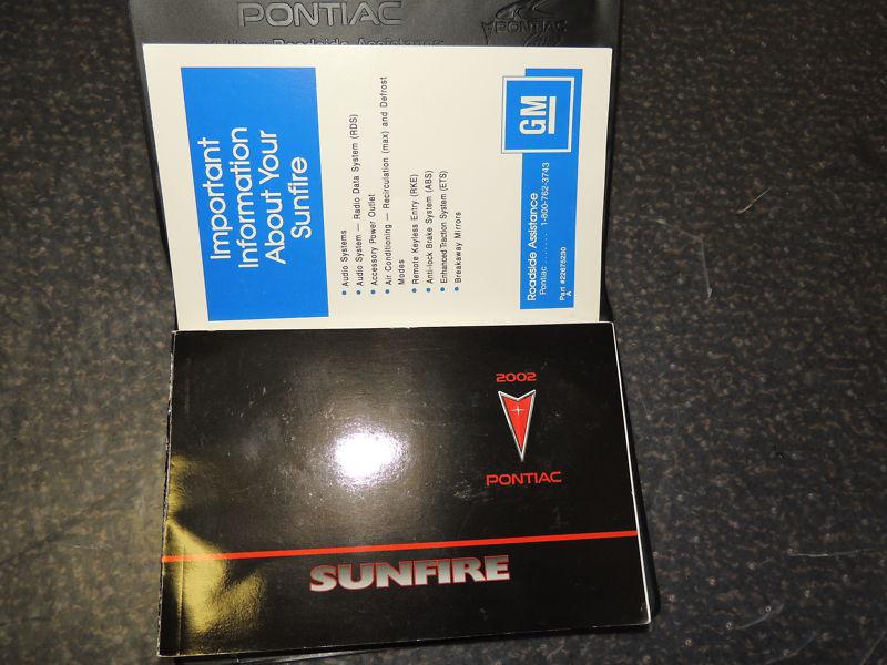 2002 pontiac sunfire owners manuals 
