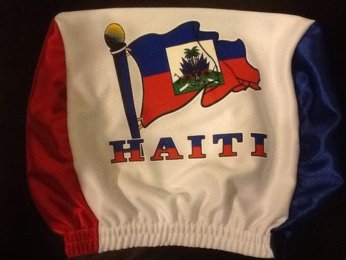 Haitian design car seat head rest cover/haiti headrest cover