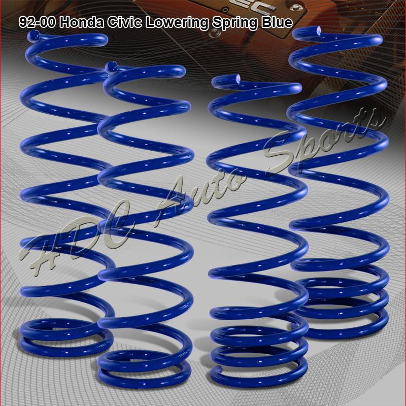 Honda civic / del sol / acura integra jdm blue suspension lower lowering spring