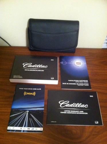 2012 cadillac escalade and esv suv owners manual book nav guide case all models 