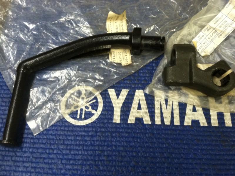 Nos yamaha kick crank starter lever & boss. 1977-83 dt100, mx100, 90-2000 rt100