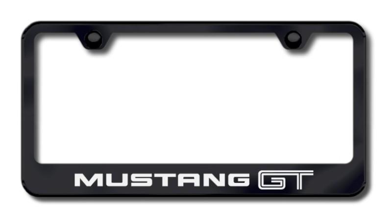 Ford mustang gt laser etched license plate frame-black made in usa genuine