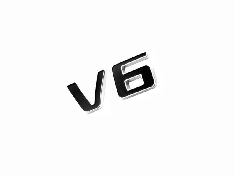 New emblem v6 for cars trucks v6 badge emblem decal chrome letter
