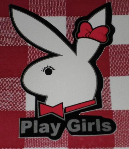 Play boy girl bunny sticker, pvc, wall, bar, car decal & window 