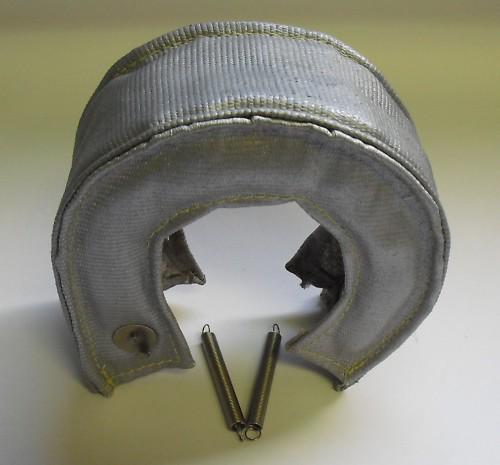 T4 turbo blanket heat shield grey with free spring speed clips