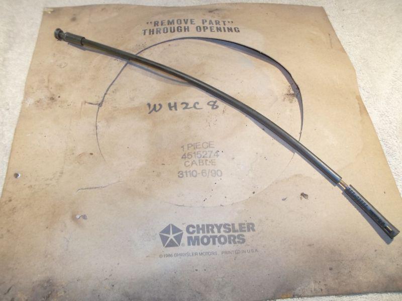 Nos 1989-1993 dodge shadow, plymouth sundance front lamp cable pn 4515274