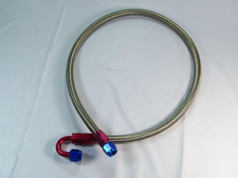 An6  36" stainless steel braided hose w/reusable an-6 fittings new st/180