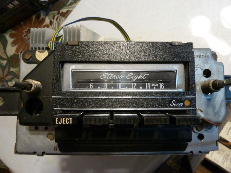 Gm 71 72 73 pontiac am 8-track, stereo eight radio, inc’s amp 