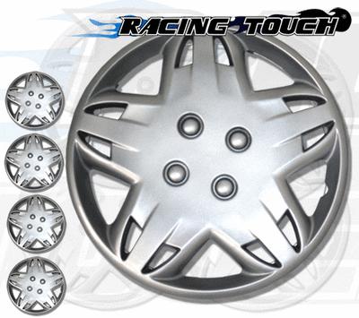 4pcs set 14" inches metallic silver hubcaps wheel cover rim skin hub cap #509