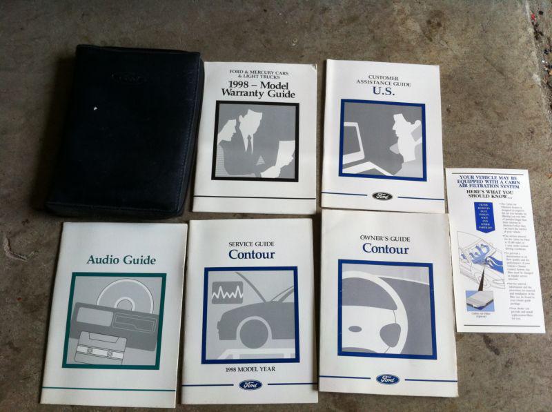 1998 ford contour factory owners manual with cover 98