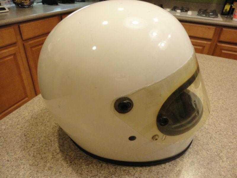 Vintage bell star lll (3) moto helmet - white d.o.t