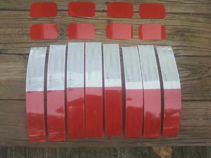Trailer reflective tape / red and white