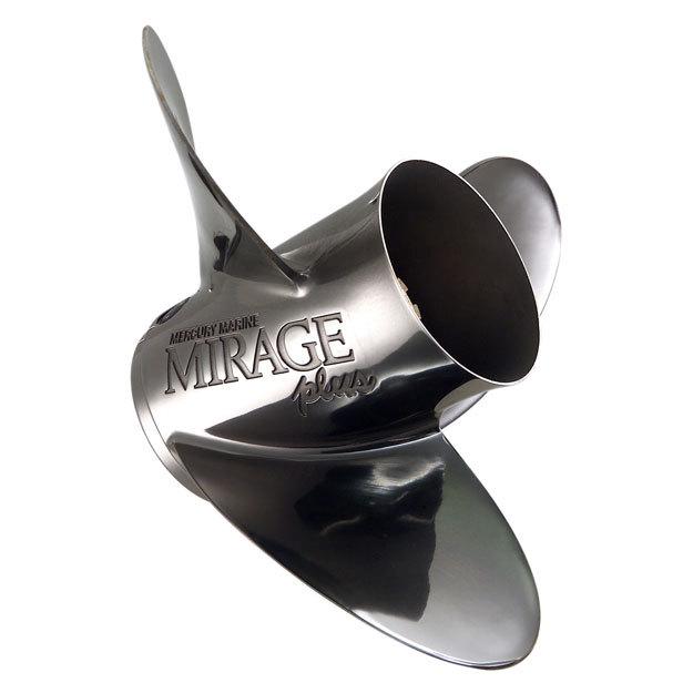 Mercury mirage 3 blade stainless propeller 15 1/4 x 19