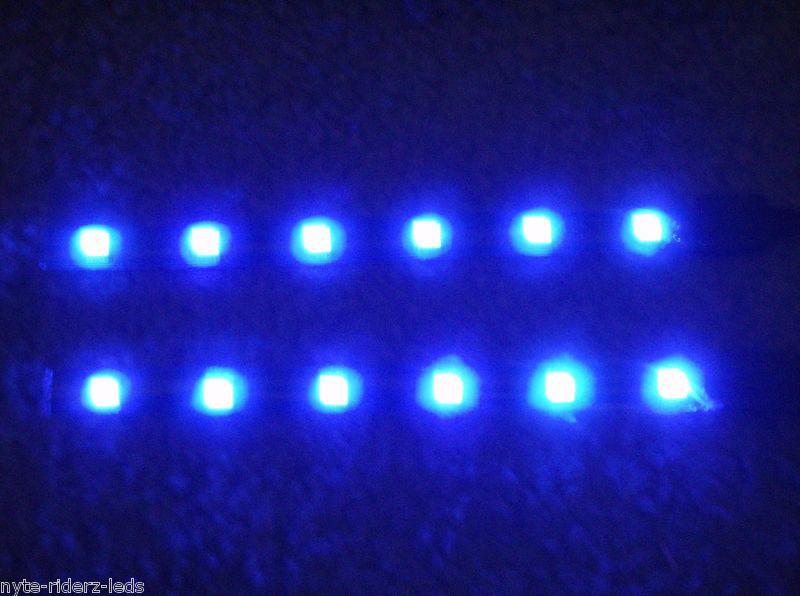 Blue 5050 smd led strips pair of 6 inch  strips fits all  honda suzuki saturn