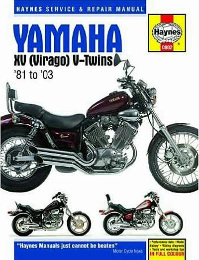 1981-2003 yamaha virago xv 535 750 1100 repair manual