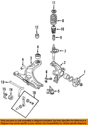 Volkswagen oem 1j0407256ag front suspension-knuckle