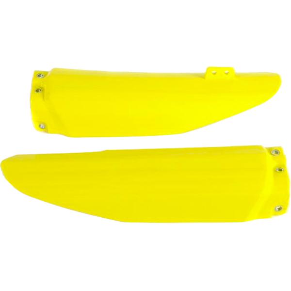 Ufo rm yellow fork guards fits suzuki rm 85 2002-2012