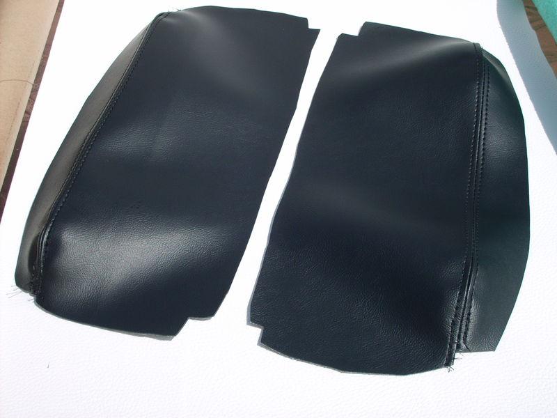 New 05 06 to 2010 acura rl black  armrest storage compartment lid cover material
