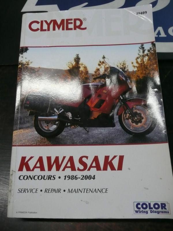 1986-2004 kawasaki zg1000 concours repair manual clymer m409 service shop