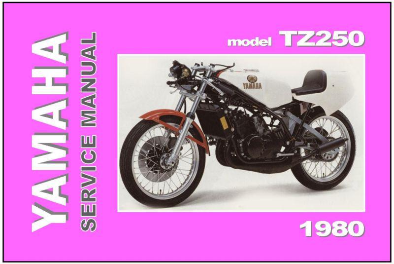 Yamaha workshop manual tz250 tz250g 1980 service repair maintenance tuning