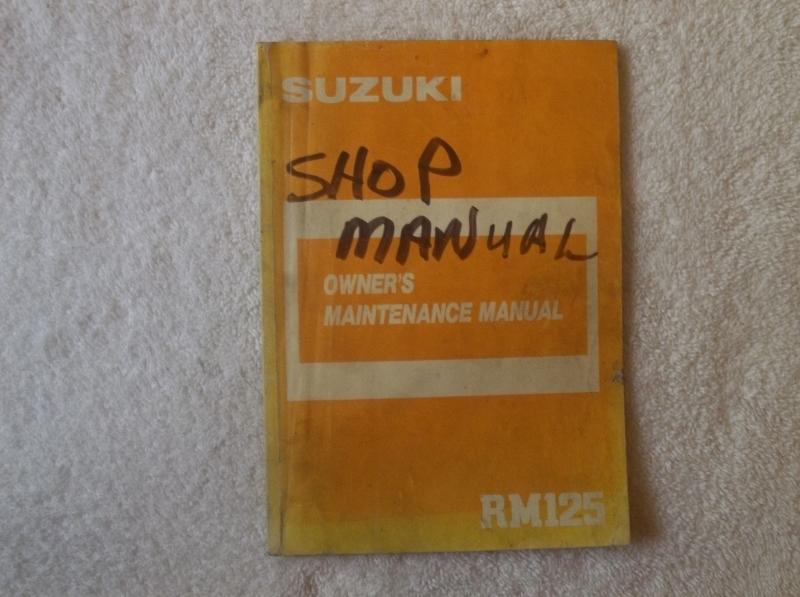 1987 original suzuki rm125 owner's manual. 87 oem rm 125