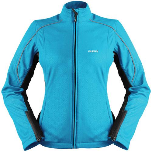 Mobile warming cypress heated motorcycle jacket women's light blue size large