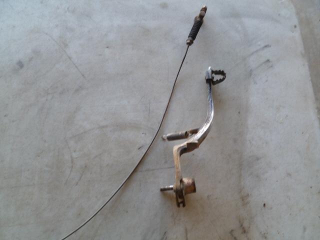 1984 cr250 cr 250 rear brake lever with cable     may fit 1985