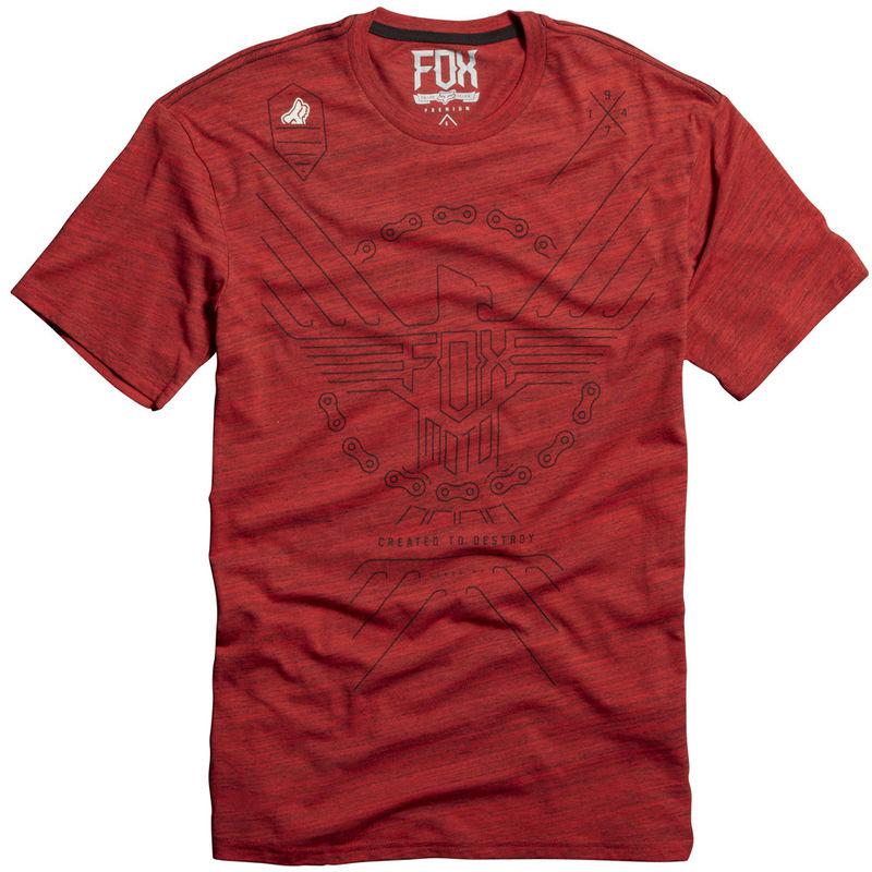 Fox brahvoh red tee shirt t-shirt motocross t tshirt mx 2014