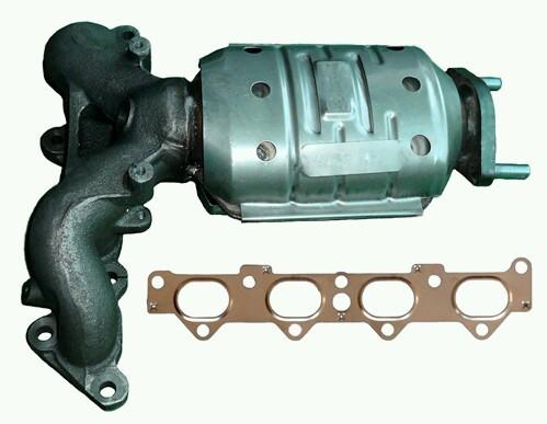 Used 06 hyndai elantra gls exhaust manifold and new gasket. stock photo