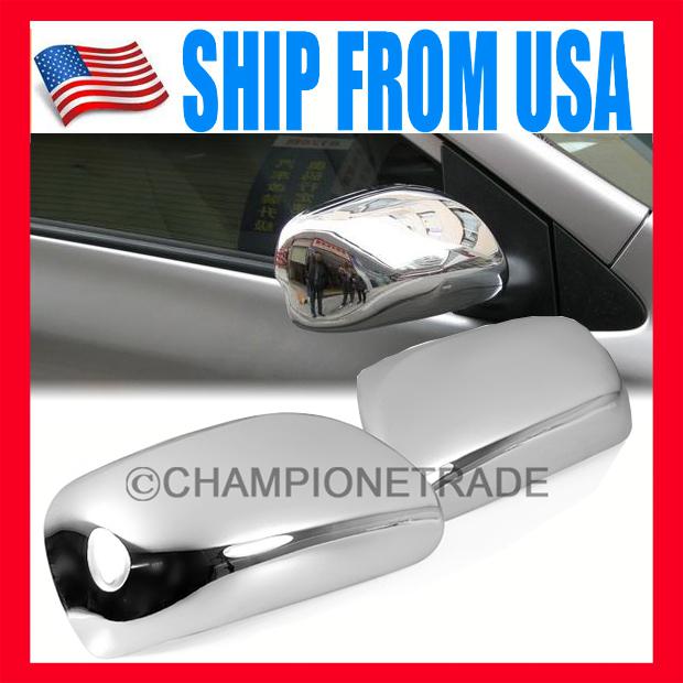 Us triple chrome rear view side mirror cover trims for toyota corolla matrix hot